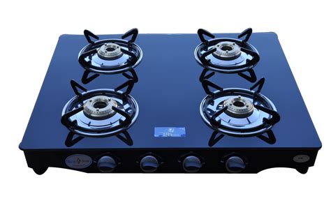 4 burner glass table top gas cooker